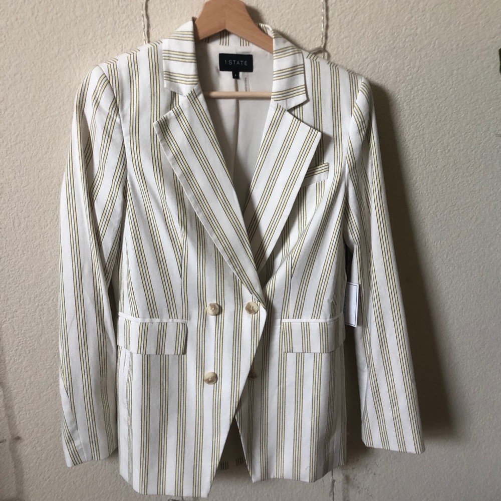 1.STATE - Striped Blazer
